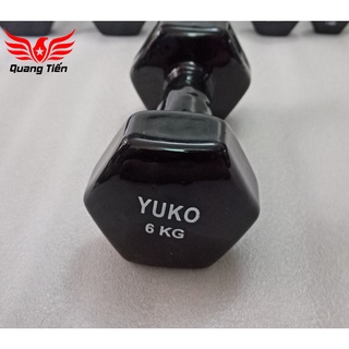 Tạ tay cao su cao cấp yuko 6 kg (giá 1 quả)
