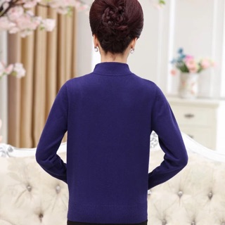 ÁO LEN CỔ TÀU TRUNG NIÊN (SẴN ĐỎ xl)