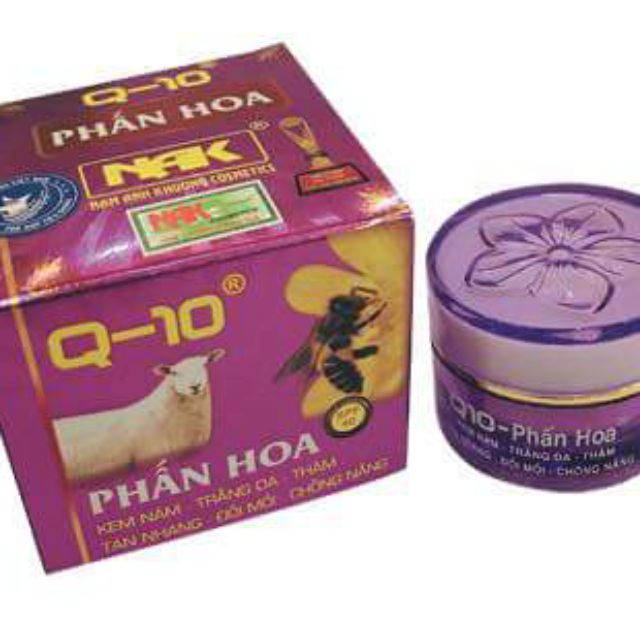 Kem nám_tàn nhang_đồi mồi Q-10 phấn hoa 12g