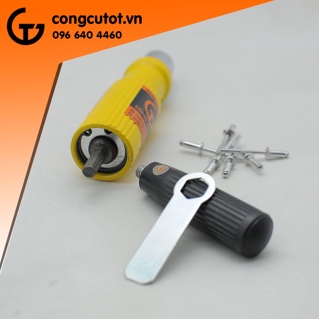 Súng rút đinh tán, đầu rút đinh tán rive gắn máy khoan 2-4.8mm