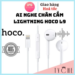 Tai nghe chân cắm Lightning Hoco L9 - Có mic - Chân Iphone