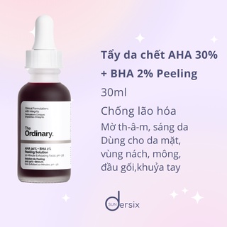 Tẩy tế bào da aha 30% + bha 2% peeling solution the ordinary