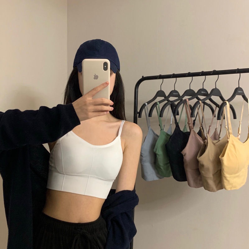 Áo bra tập gym nữ 2 dây - Áo ngực nữ không gọng, mút mỏng chất cotton dày dặn VALICA B828