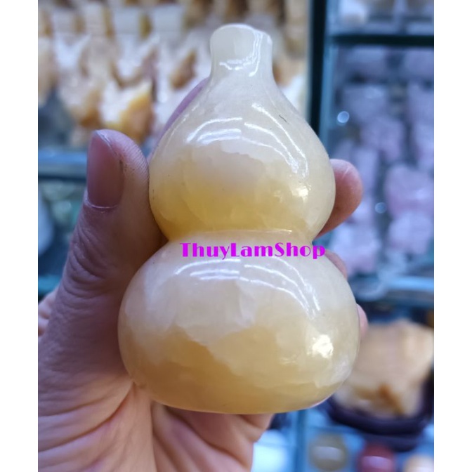 Bầu hồ lô đá phong thủy nhiều màu cầu sức khỏe, cầu may mắn