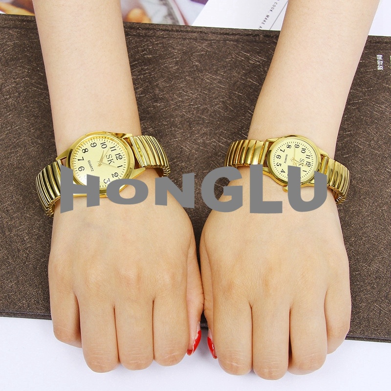Đồng Hồ Thạch Anh Bằng Thép Đàn Hồi Có Số Lớn Độc Đáo Cho Nam Và Nữ Hoạt Động Ngoài Trời Làm Quà Tặng Cho Người Lớn Tuổi [HONGLU]