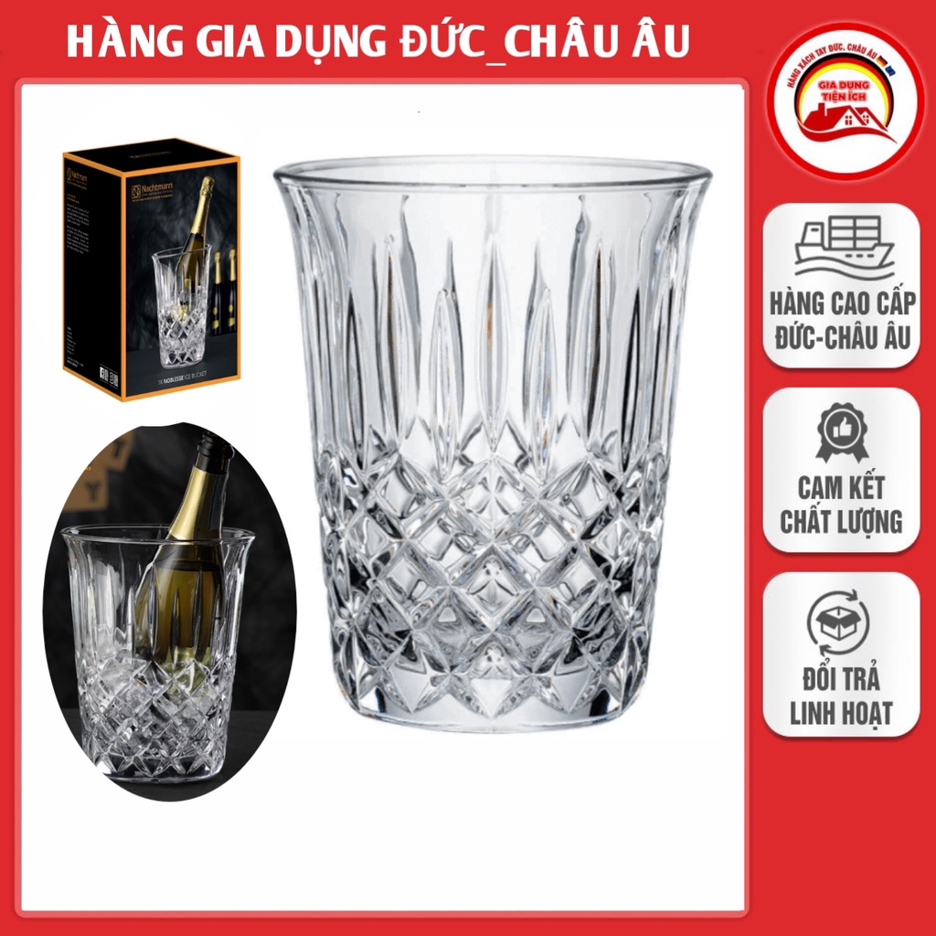 Xô đựng đá pha lê Spiegelau 2.69 lít, cao 22.5 cm, pha lê cao cấp không chì - Hàng Đức