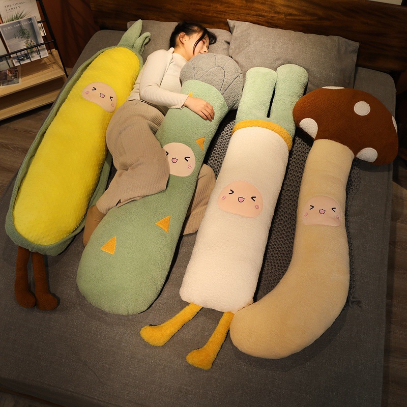(Pay attention to courtesy-new store discount) creative vegetable pillow plush toy cute corn pillow girl bedside cushion leg clip long pillow delivery 8RDN