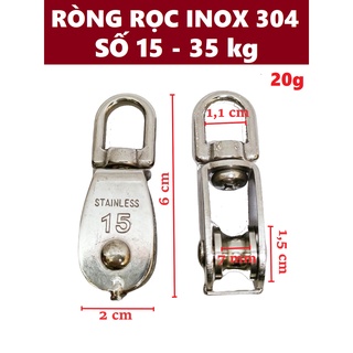 Ròng rọc INOX 304 số 15