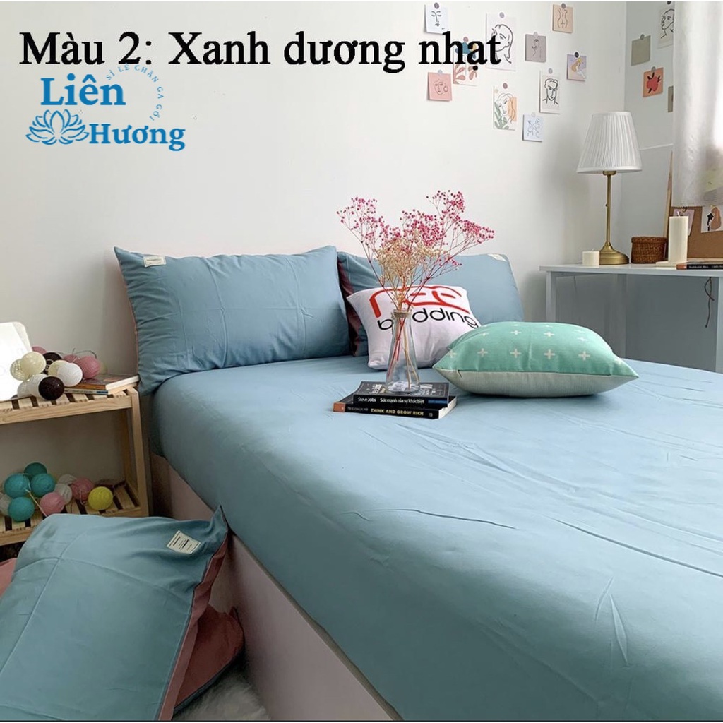 Bộ ga gối cotton tici cao cấp, chất liệu dầy dặn mềm hàng nhập khẩu miễn phí may chun
