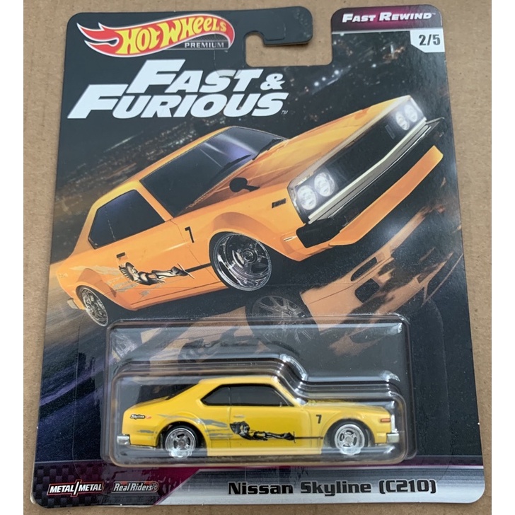 Xe Hot Wheels Nissan Skyline (C210) Fast Furious Original