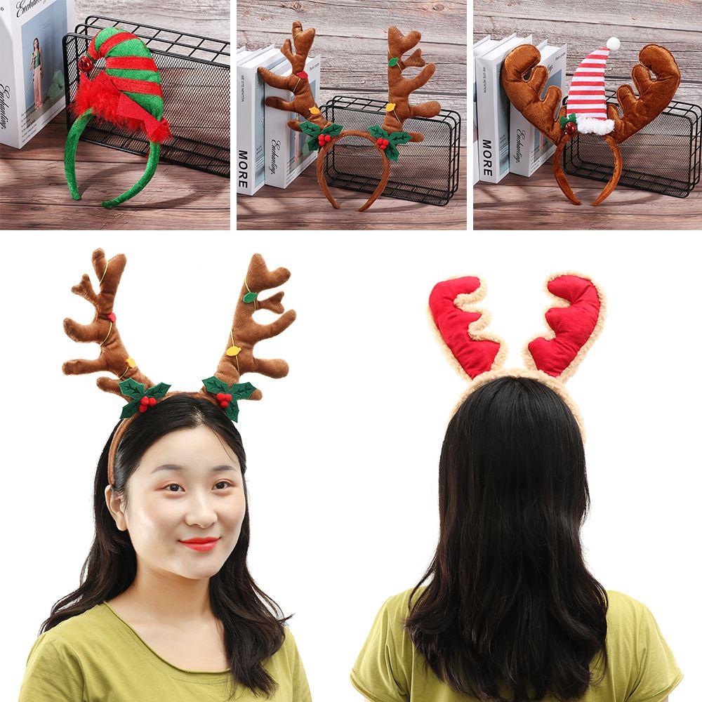 YOLA Băng Đô Cài Tóc Đính Chuông Nhỏ Hoạt Hình Dễ Thương Thời Trang Giáng Sinh Cho Nam Và