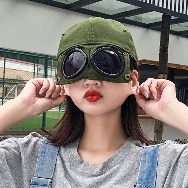 Mũ Phi Công Lưỡi Chai Siêu Ngầu