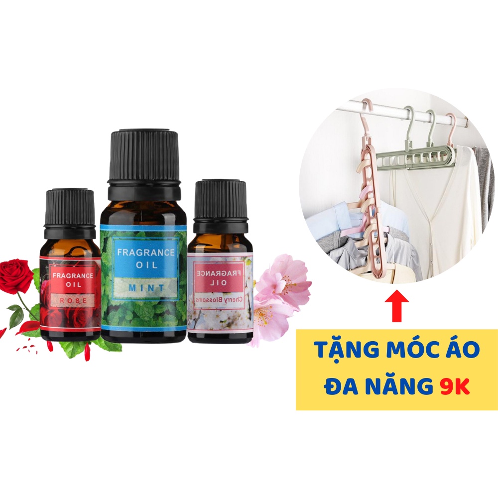 Lọ 10ml Tinh Dầu Thiên Nhiên Nguyên Chất Nhiều Mùi Thơm Dùng Để Xông Phòng Đuổi Côn Trùng