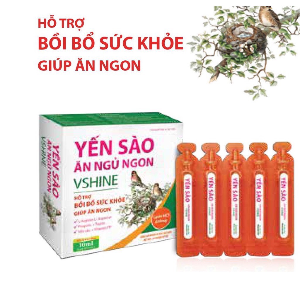 Yến Sào Ăn Ngủ Ngon Vshine Hỗ Trợ Bồi Bổ Sức Khỏe