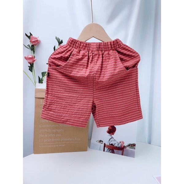 Combo 5 quần thô mềm xuất dư bé trai 13-30kg