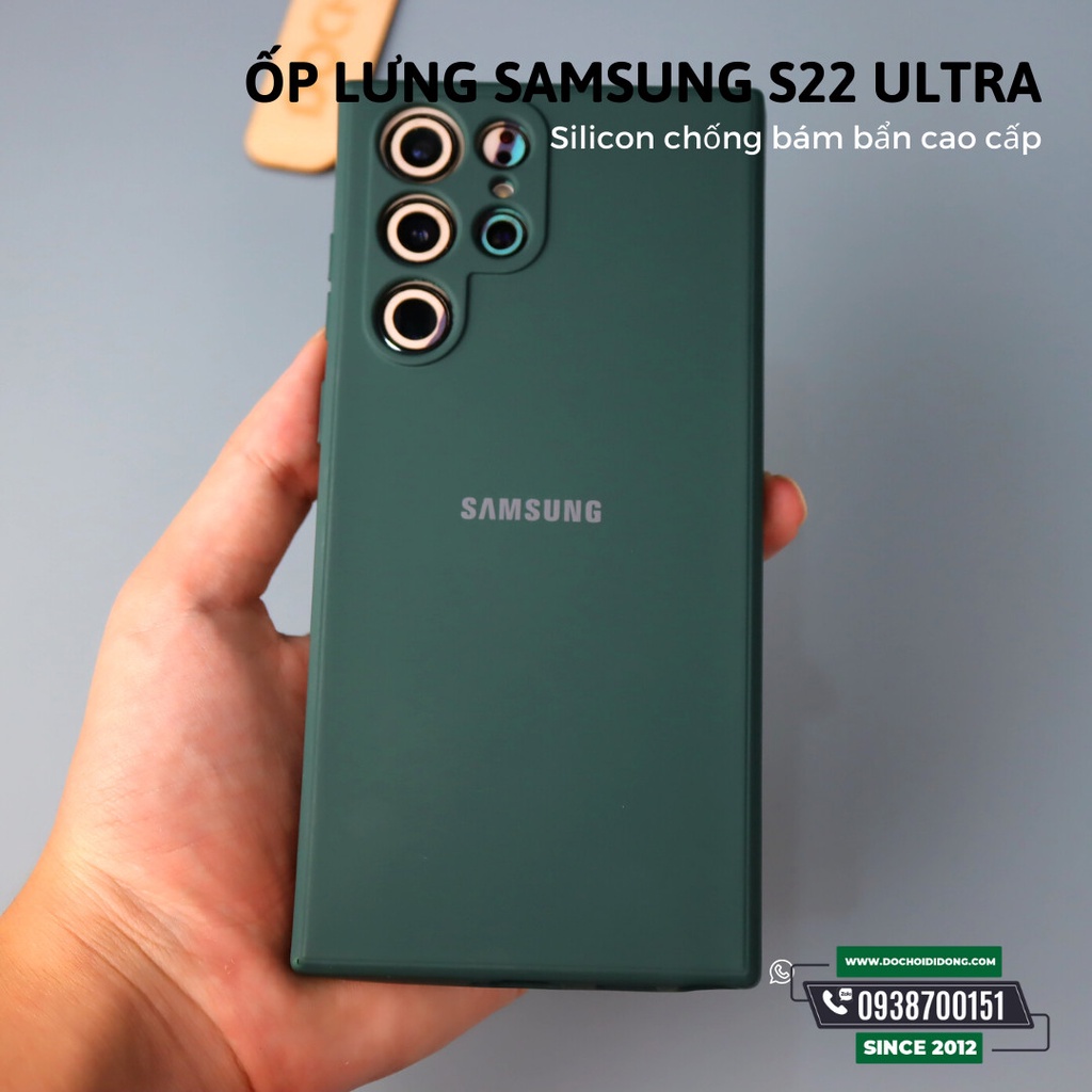 Ốp Lưng Samsung S22 Ultra Silicon Chống Bẩn Cao Cấp