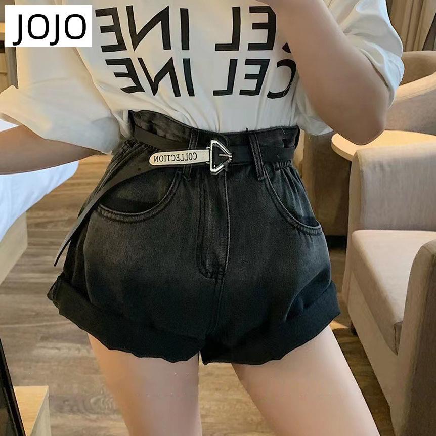 Hàng Mới Về Quần Short Denim Lưng Cao Ống Rộng Màu Gradient Thời Trang Mùa Hè Cho Nữ