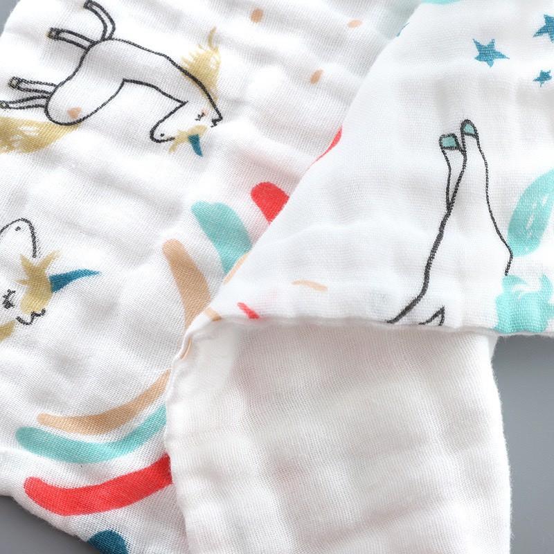 (Cao cấp) Khăn xô khăn mặt cực dày 6 lớp khăn sữa cho bé ngộ nghĩnh xuất Nhật cực mềm đẹp