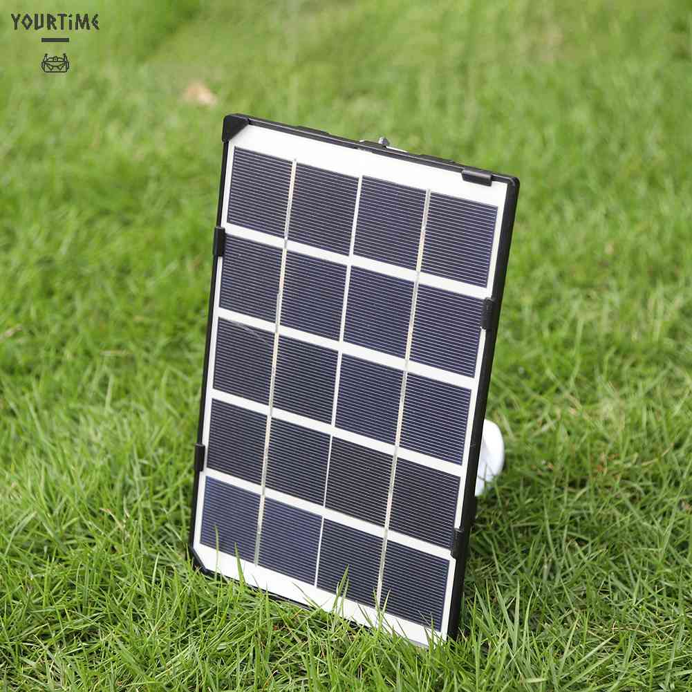 Tấm Pin Năng Lượng Mặt Trời 10W 5V Chống Thấm Nước IP65 Cho Camera An Ninh Ngoài Trời