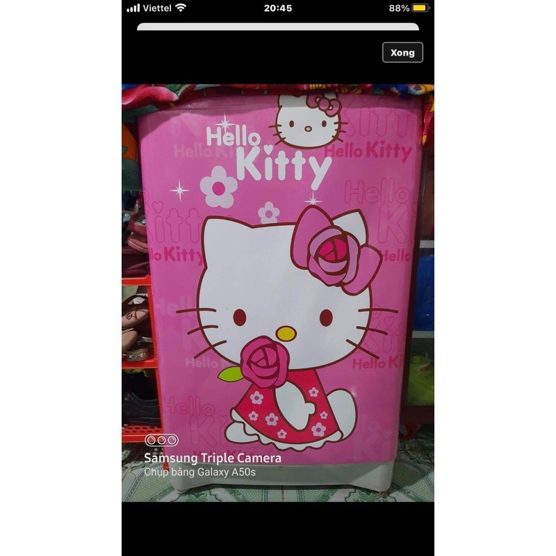 (RẺ VÔ ĐỊCH) Miếng Dán Máy Giặt Hello Kitty Siêu Dễ Thương