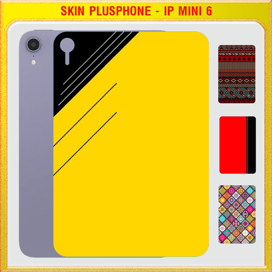 Dán Skin cho mặt sau iPad Mini 6 2021 8.3 inch in phối màu