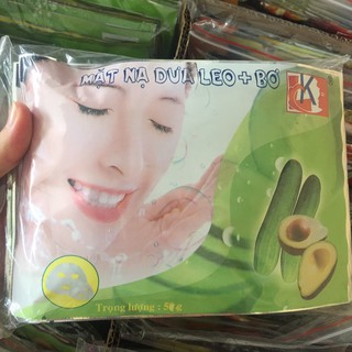 BỊCH 10 MIẾNG MẶT NẠ LK DƯA LEO BƠ