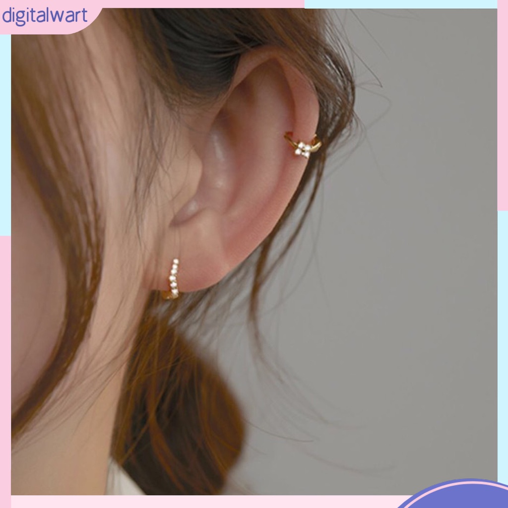 Bông tai đính đá thanh lịch cho nữ