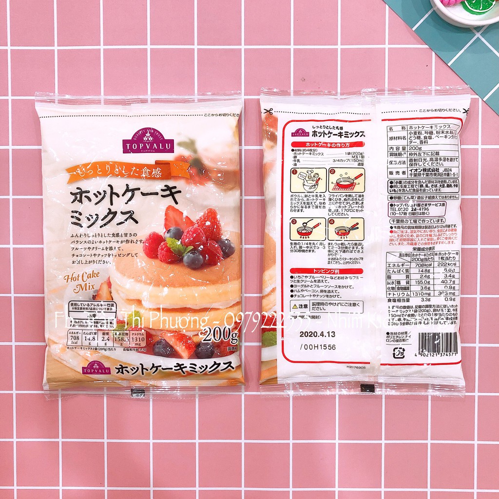 Bột Làm Bánh Pancake Topvalu 200g