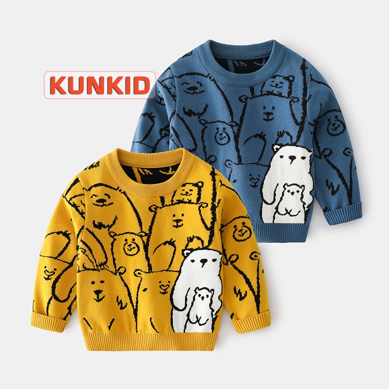 Áo len bé trai loại đẹp Áo len trẻ em Kunkids