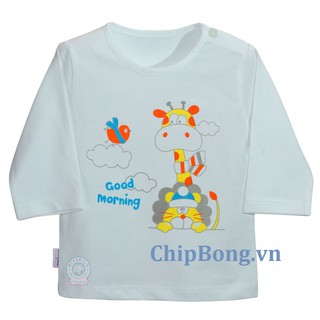 Áo cài vai tay dài bé trai - hello bb