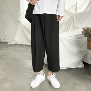 Quần dài dáng rộng ống suông màu trơn cho nam size L - 8XL