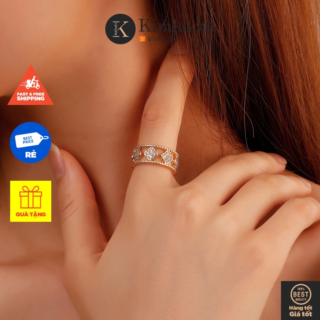 (0368) Nhẫn Viền Đính Đá  Tinh Tế Thanh Lịch