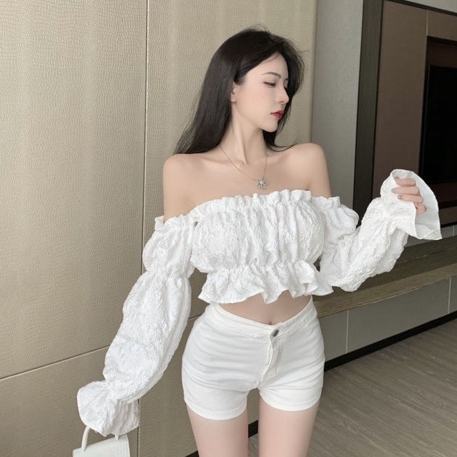 Áo kiểu COZOKC tay phồng dáng ôm thời trang cá tính