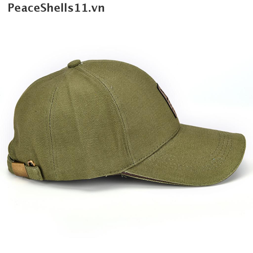 Mũ Lưỡi Trai Cotton Màu Trơn In Logo Peaceshots11] 2016