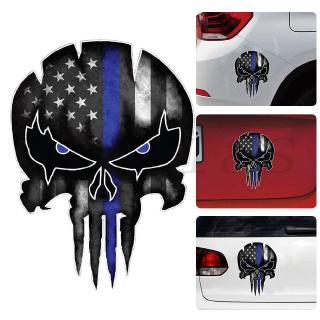 Decal dán trang trí hình đầu lâu 13x9.5cm