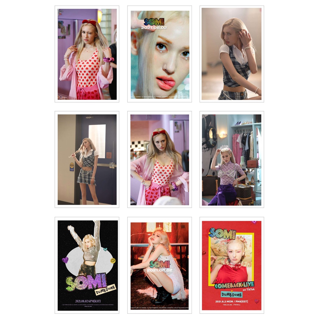 [Ép Lụa] Lomo Card 27 Ảnh JEON SOMI - Dumb Dumb