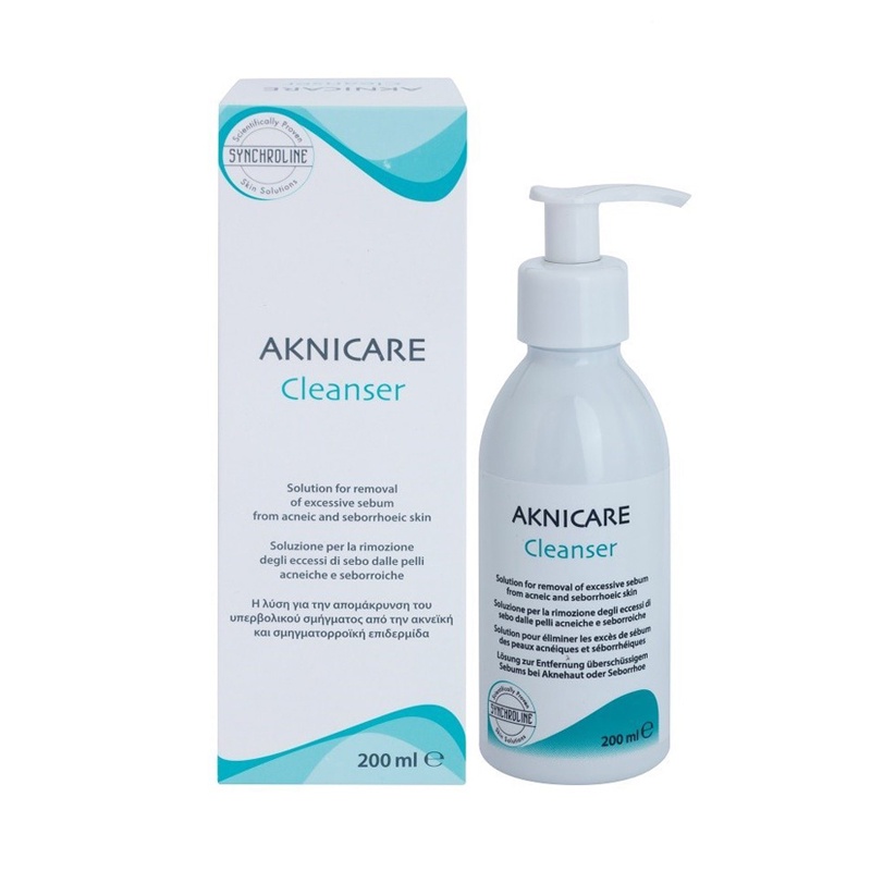 ✅ Aknicare Gel Rửa Mặt Cho Da Dầu Mụn Cleanser 200ml