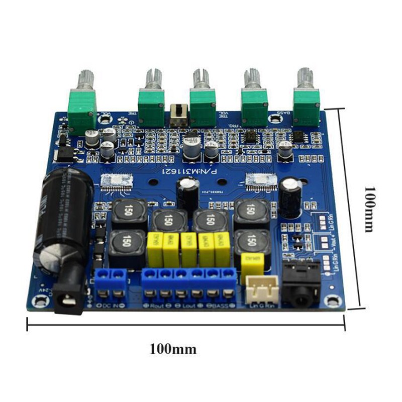 Bảng Mạch Khuếch Đại Âm Thanh Kỹ Thuật Số tpa3116 2.1 hifi bluetooth 5.0 Công Suất Cao 2 * 50w + 100w