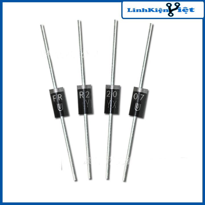 Diode xung FR207 2A 1000V chân cắm