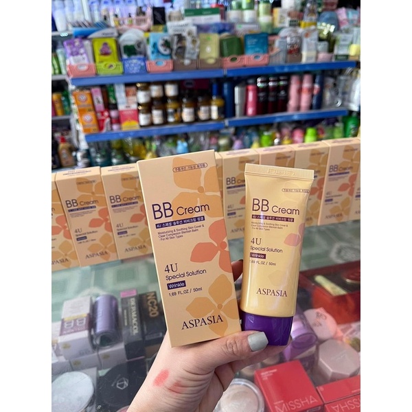 Kem Nền Tông Màu Tự Nhiên Aspasia BB Cream 50ml Nội Địa