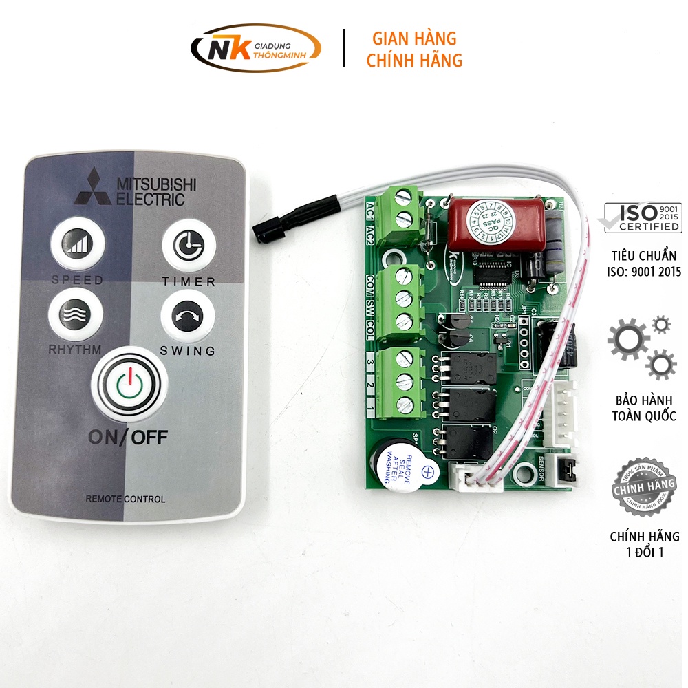 Mạch Điều Khiển Từ Xa NK Fan 02, Quạt Phun Sương, Hơi Nước, Điều Hòa