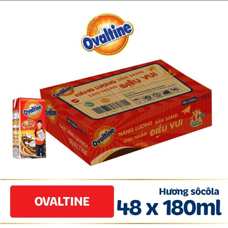 Sữa Ovaltine 180ml Thùng 48 hộp