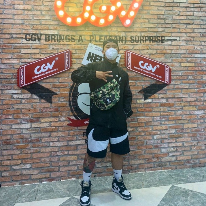 Túi đeo chéo Camo Bape SS2022,Túi đeo ngực Bape Bag camo, vải Canvas chống nước DuSo.LuxuryStreetwear