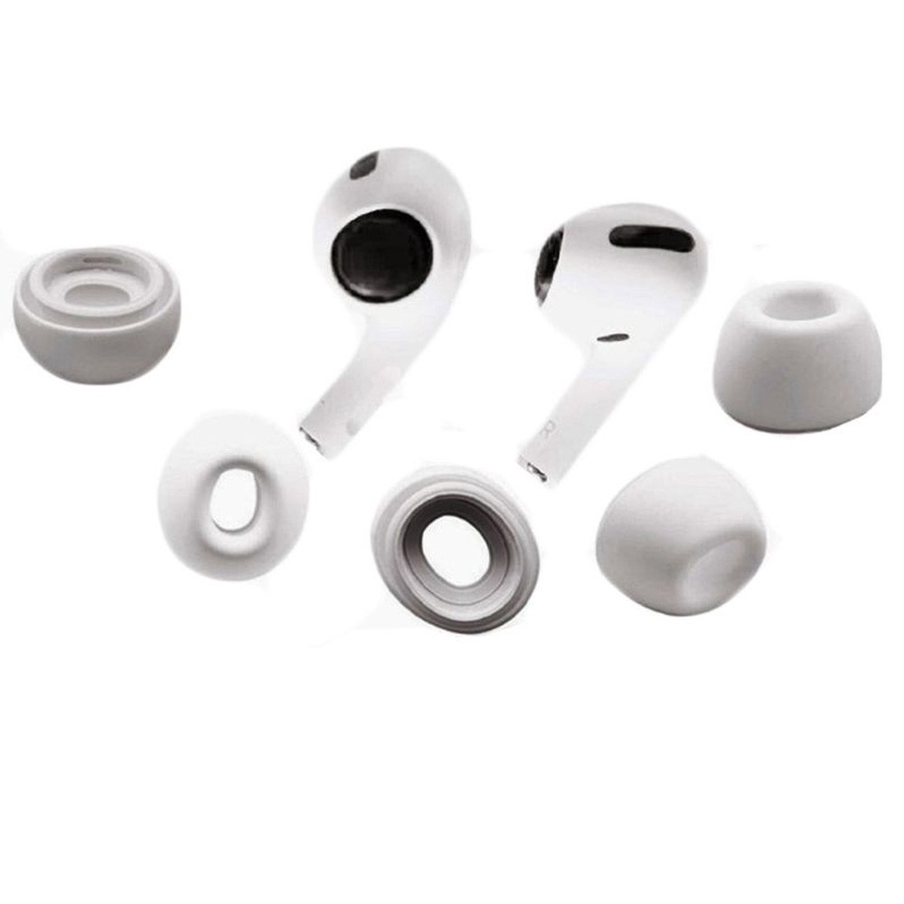 Silicone Nút Silicon Bọc Đầu Tai Nghe Kèm Hộp Đựng Cho Airpods Pro 3