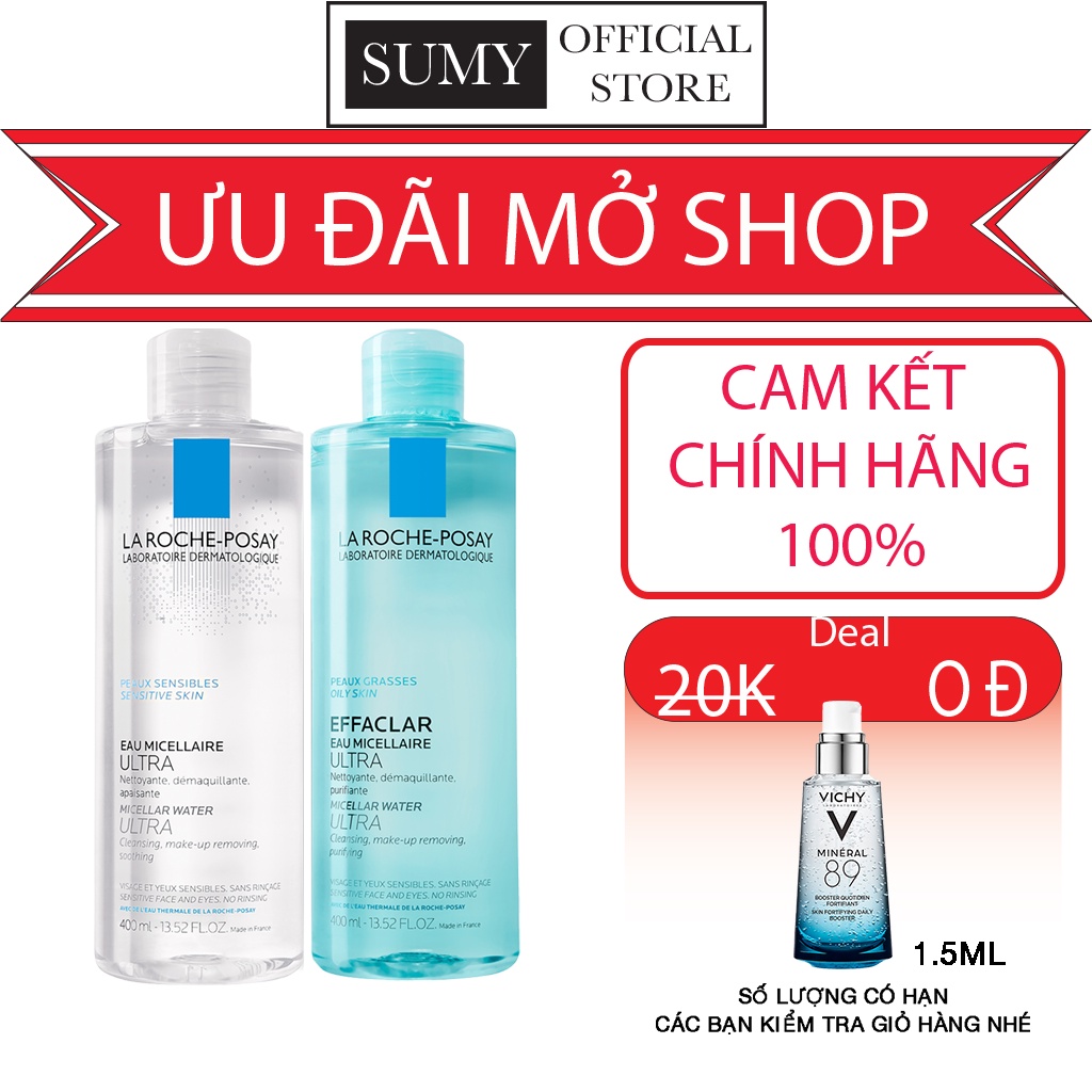 Nước Tẩy Trang La Roche Posay  400ml 200ml - SUMY