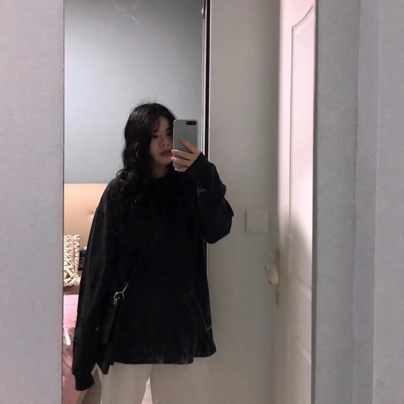 Áo Thun Nữ Dài Tay Cổ Tròn Thời Trang Hàn