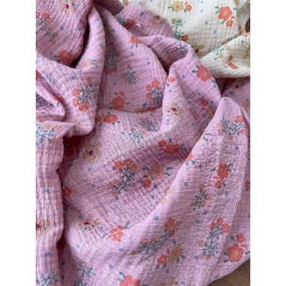 vải xô muslin hoa