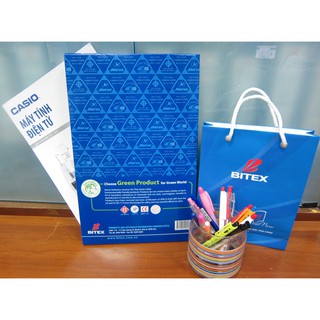 Tập 100 tờ giấy than (Hàng chính hãng) - màu xanh dương đậm, không bị bay màu khi để lâu