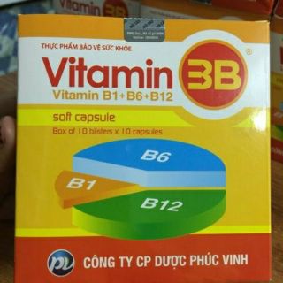 Vitamin 3B (hộp 10 vỉ × 10 viên)