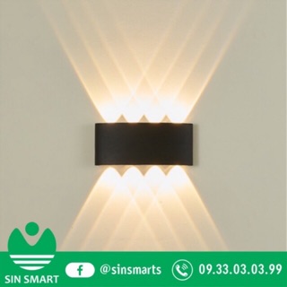 [SinCa] Đèn trang trí hắt tường 2 đầu 6w và 8w chống nước - Decor lighting
